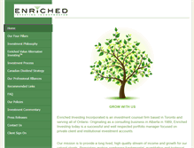 Tablet Screenshot of enrichedinvesting.com
